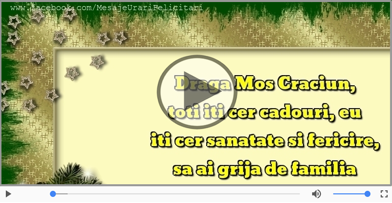 Scrisoare pentru Mos Craciun