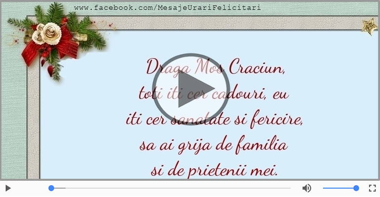 Scrisoare pentru Mos Craciun