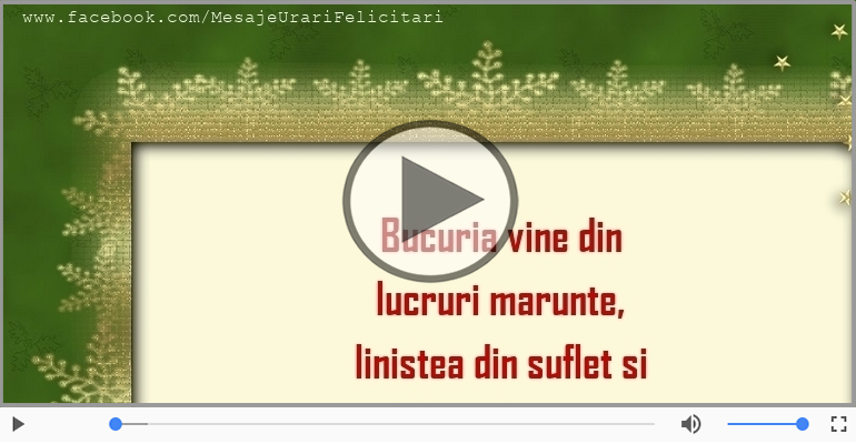 Craciun fericit alaturi de familia ta!