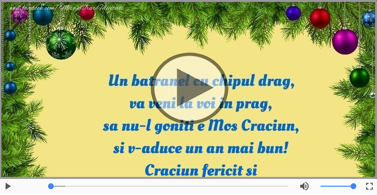 Craciun fericit si un an nou plin de bucurii!