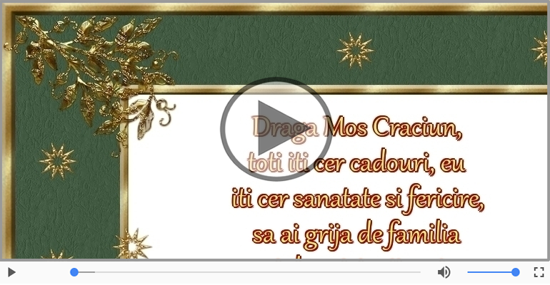 Scrisoare pentru Mos Craciun