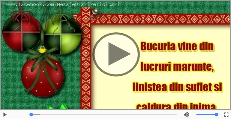 Craciun fericit alaturi de familia ta!