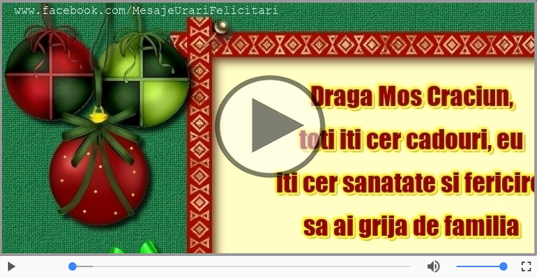 Scrisoare pentru Mos Craciun