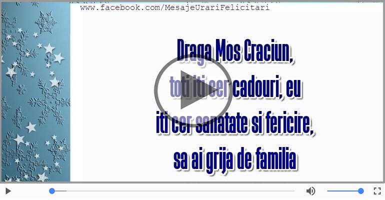 Scrisoare pentru Mos Craciun