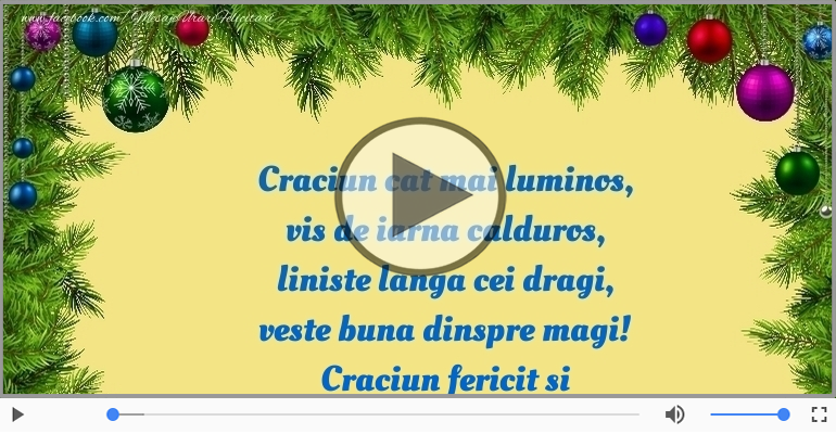 Craciun fericit si An nou mai bun!