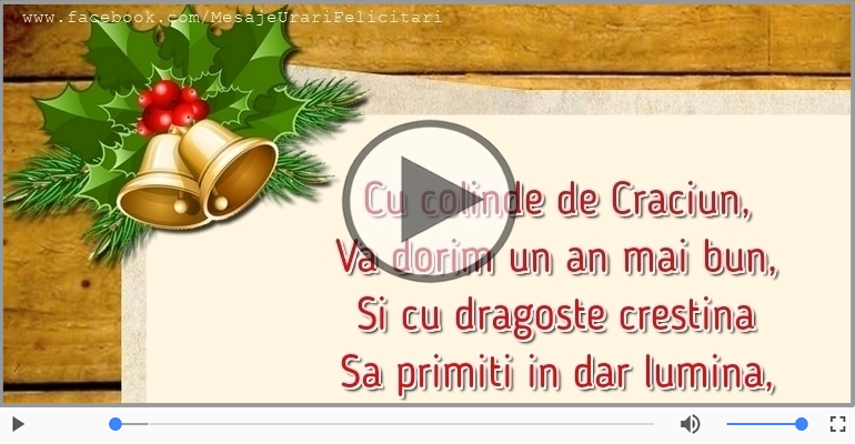 La multi ani cu sanatate de Craciun!