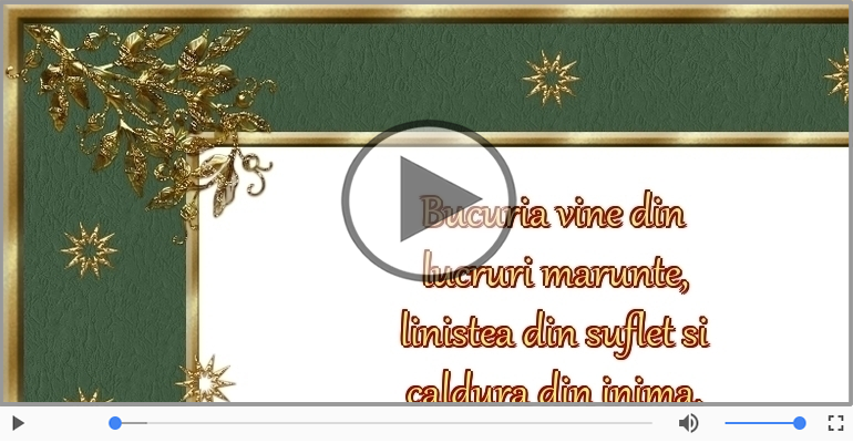 Craciun fericit alaturi de familia ta!