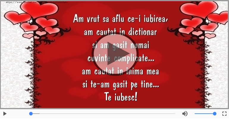 Am vrut sa aflu ce-i iubirea