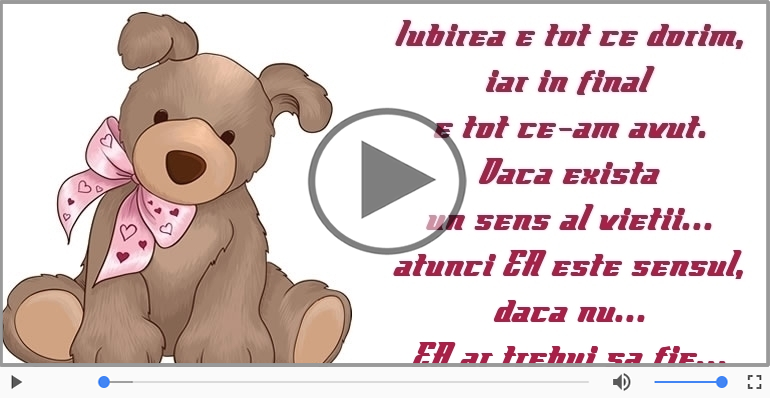 Iubirea e tot ce dorim