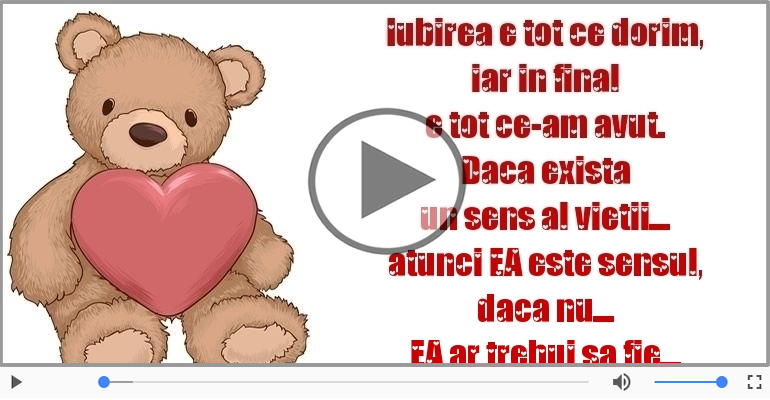 Iubirea e tot ce dorim