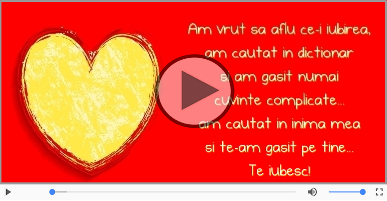 Am vrut sa aflu ce-i iubirea