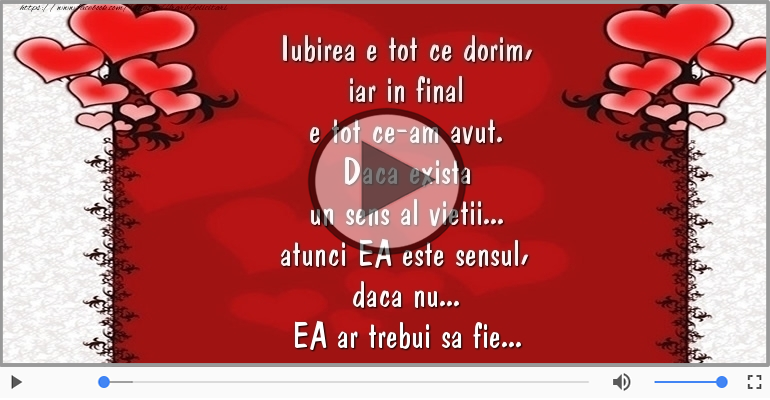 Iubirea e tot ce dorim