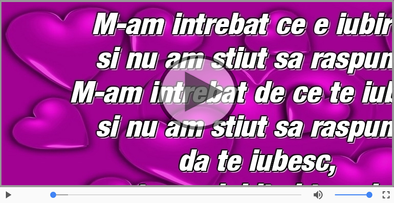 Te-am iubit si te voi iubi o mie de ani!