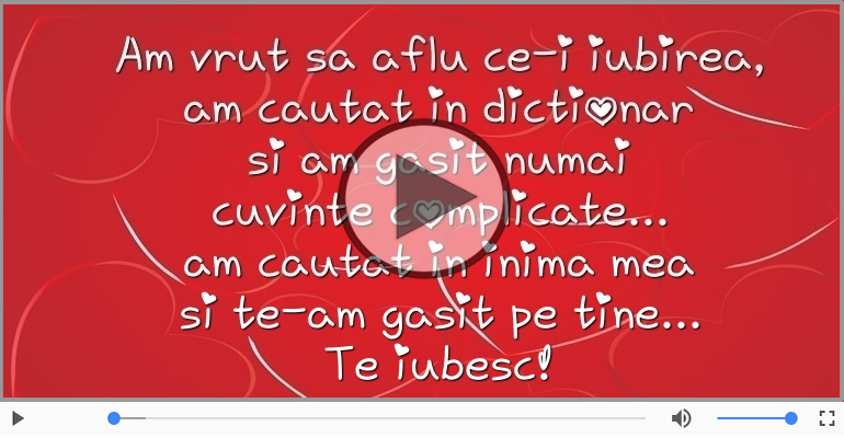 Am vrut sa aflu ce-i iubirea