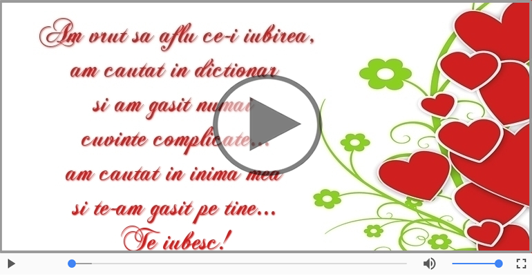 Am vrut sa aflu ce-i iubirea