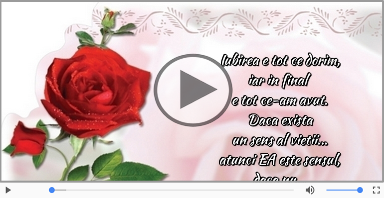 Iubirea e tot ce dorim