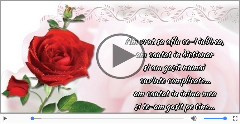 Am vrut sa aflu ce-i iubirea