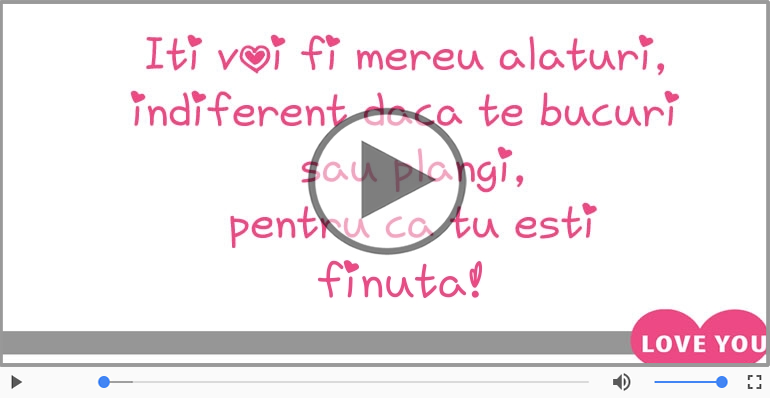 Te iubesc, Fina mea!