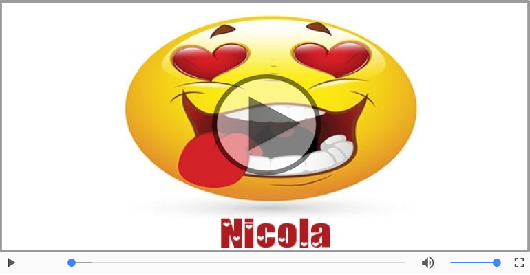 I love you Nicola! - Felicitare muzicala