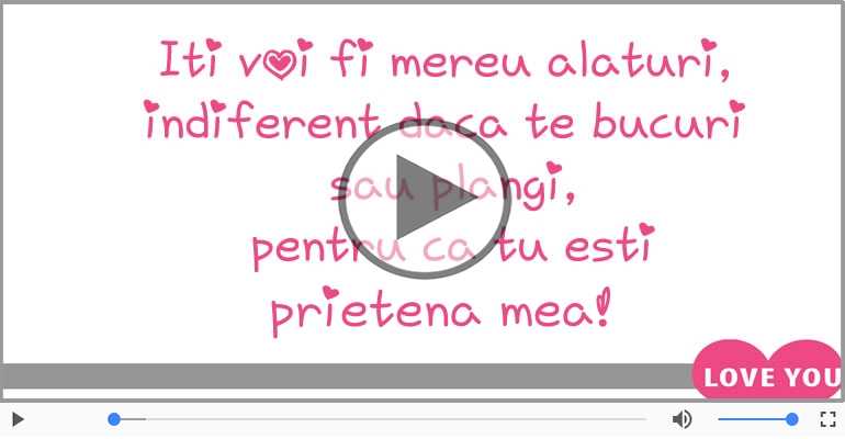 Cu dragoste pentru Prietena