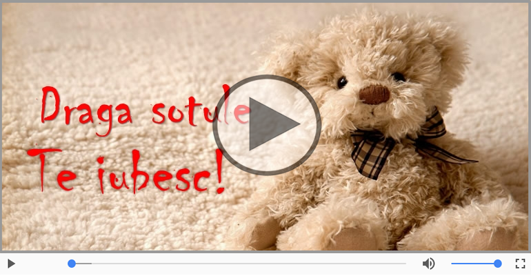 I love you Sotul meu! - Felicitare muzicala