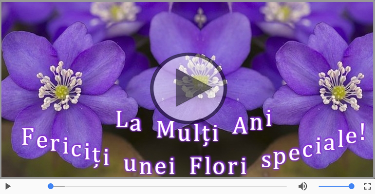 La multi ani cu sanatate de Florii!