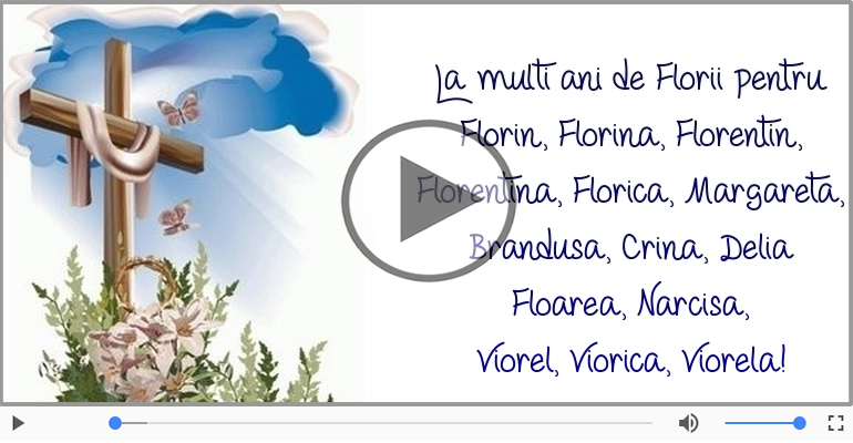 La multi ani de Florii