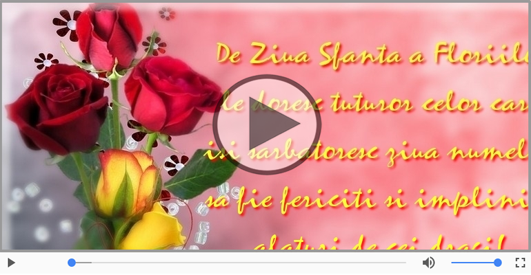 De Ziua Sfanta a Floriilor