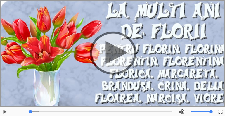 Felicitare muzicala de Florii