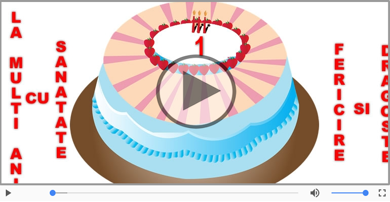 Felicitare muzicala: La multi ani, 1 an!