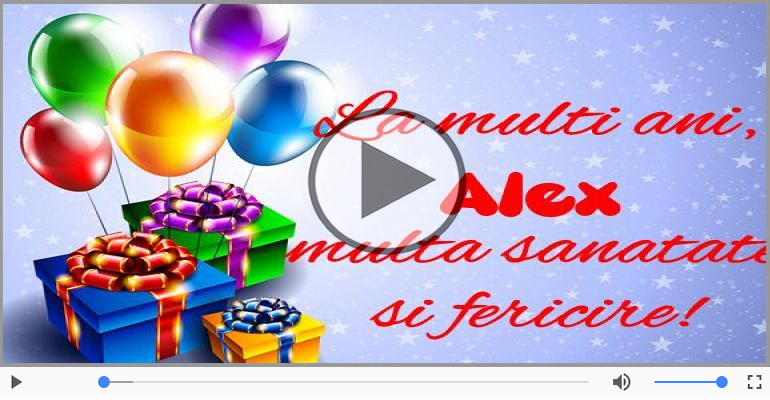 La multi ani, Alex!