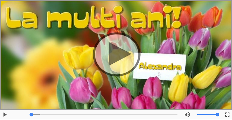 A mai trecut un an, La multi ani Alexandra!