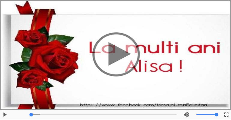 La multi ani cu sanatate, Alisa!