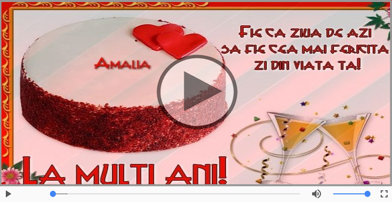 A mai trecut un an, La multi ani Amalia!