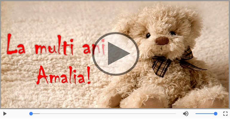 Felicitare muzicala - Happy Birthday Amalia!