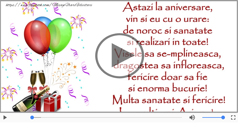 La multi ani cu sanatate, Ariana!