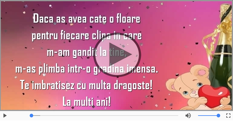 Te imbratisez cu multa dragoste! La multi ani!