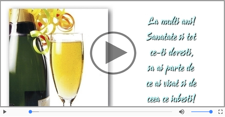 La multi ani! Sanatate si tot ce-ti doresti!