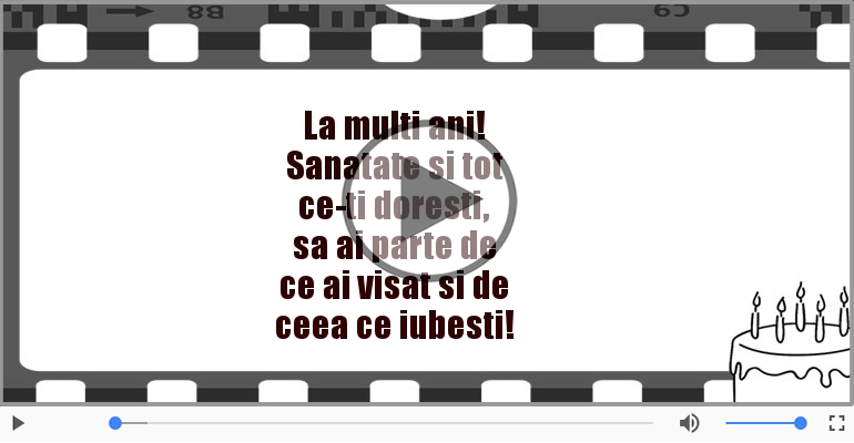 La multi ani! Sanatate si tot ce-ti doresti!