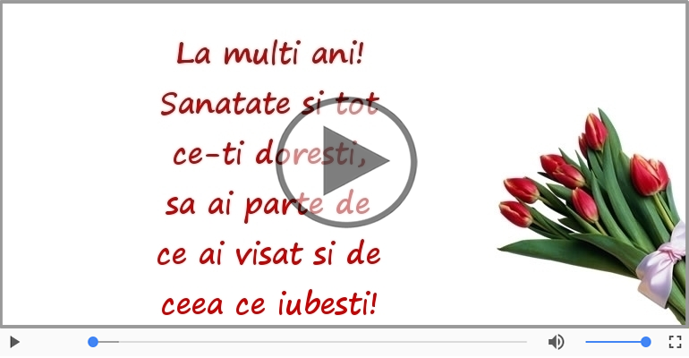 La multi ani! Sanatate si tot ce-ti doresti!