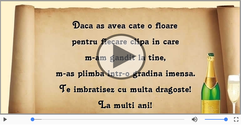 Te imbratisez cu multa dragoste! La multi ani!