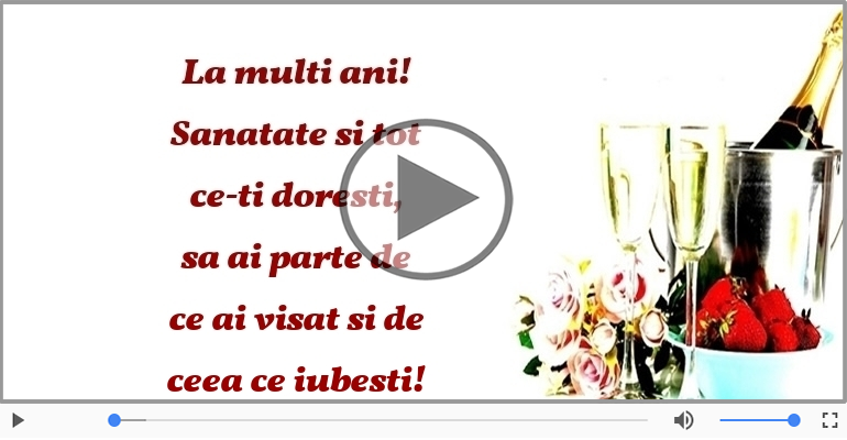 La multi ani! Sanatate si tot ce-ti doresti!