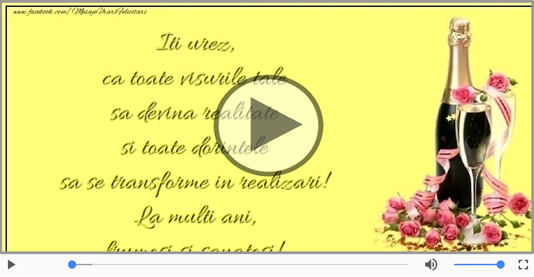 La multi ani, frumosi si sanatosi!