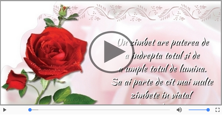 Sa ai parte de cit mai multe zimbete in viata! La multi ani!