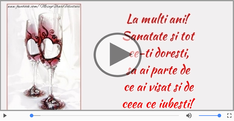 La multi ani! Sanatate si tot ce-ti doresti!