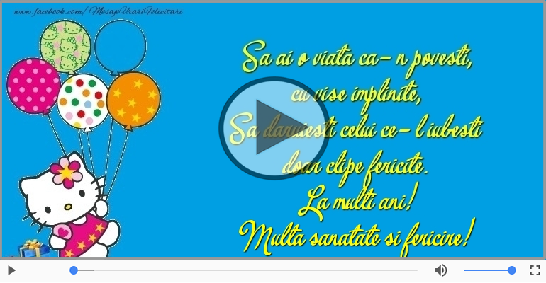 La multi ani! Multa sanatate si fericire!