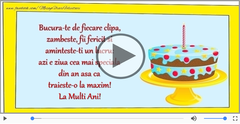 Azi e ziua cea mai speciala din an ... La multi ani!