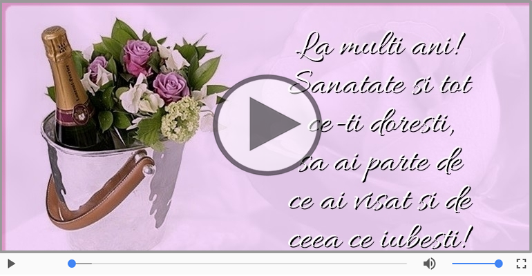 La multi ani! Sanatate si tot ce-ti doresti!