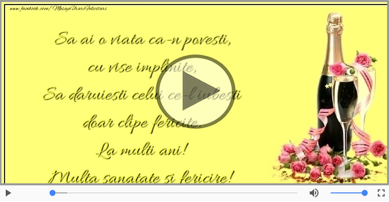 La multi ani! Multa sanatate si fericire!