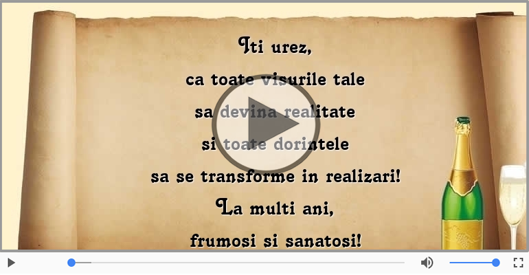 La multi ani, frumosi si sanatosi!